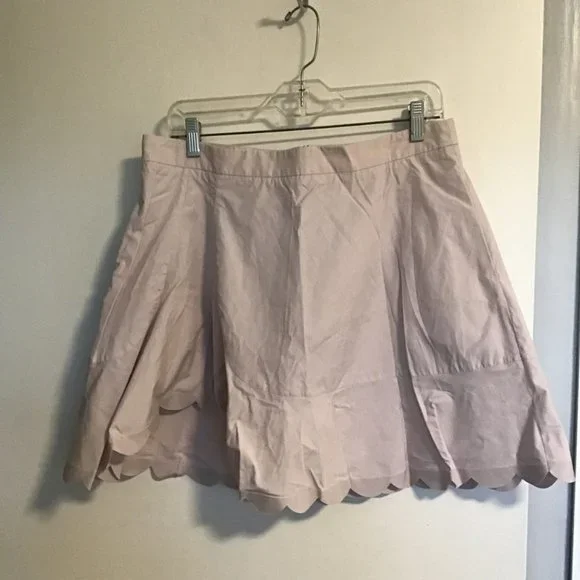 SEE By Chloe Scalloped Cotton-poplin Mini Skirt - Picture 9 of 13